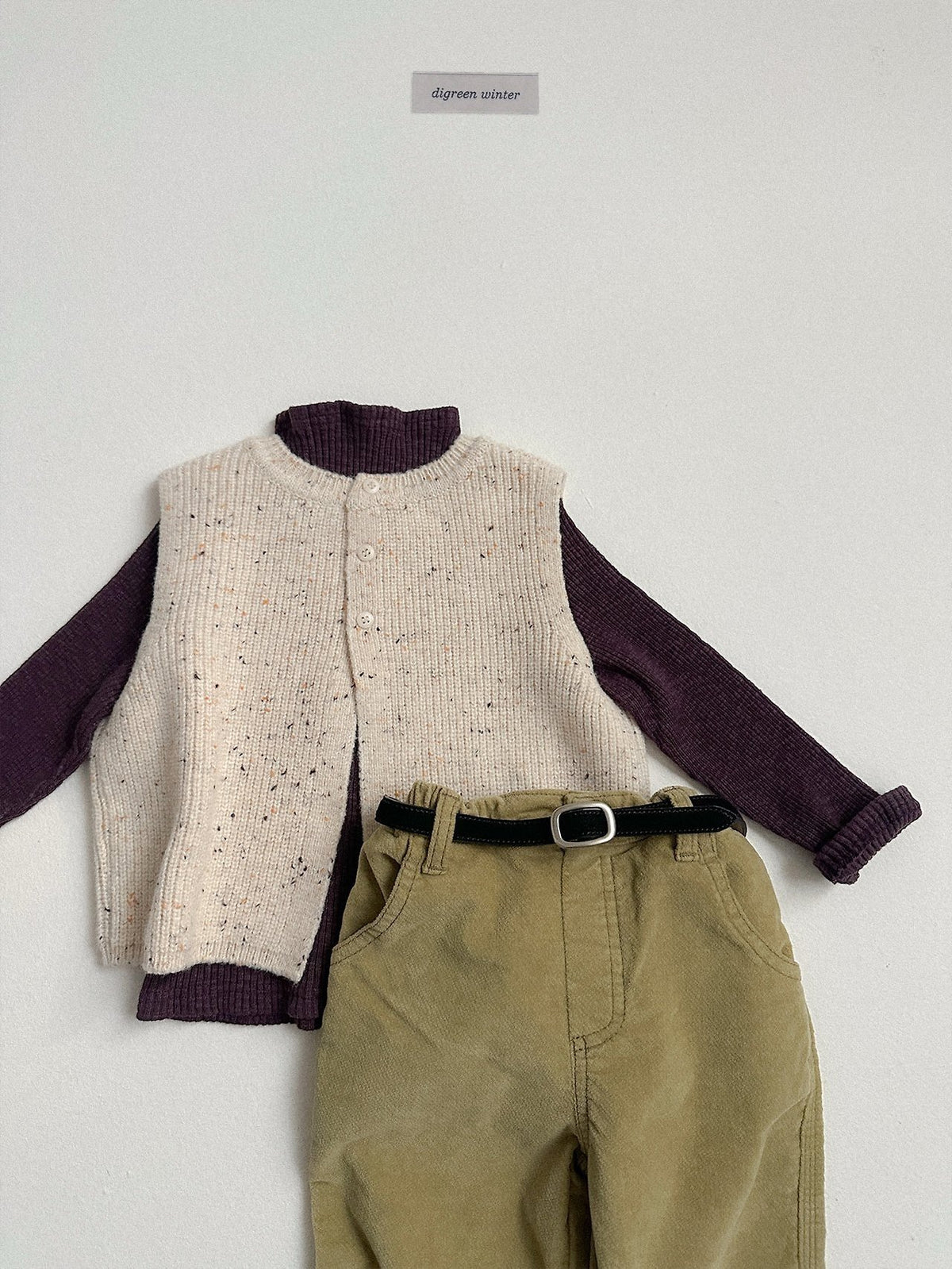 《予約》Taupe Turtle Neck Tee / digreen