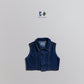 《予約》High Teen Denim Vest / Boneoune