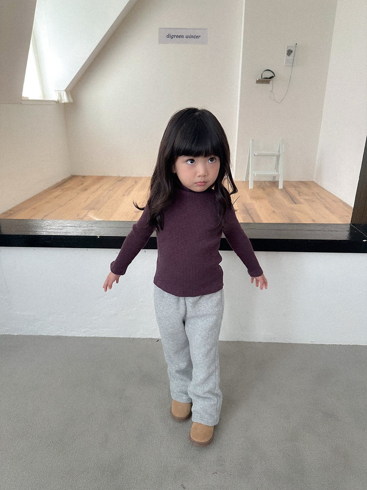 《予約》Taupe Turtle Neck Tee / digreen