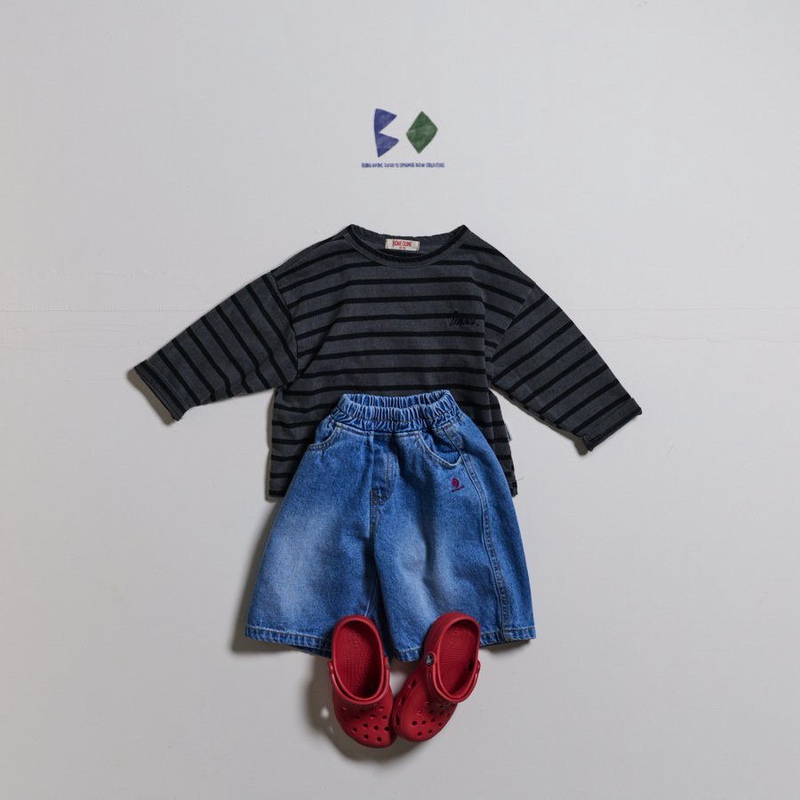 《予約》Soft Denim Shorts / Boneoune