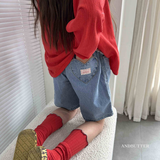 《即納》Heart Pocket Denim