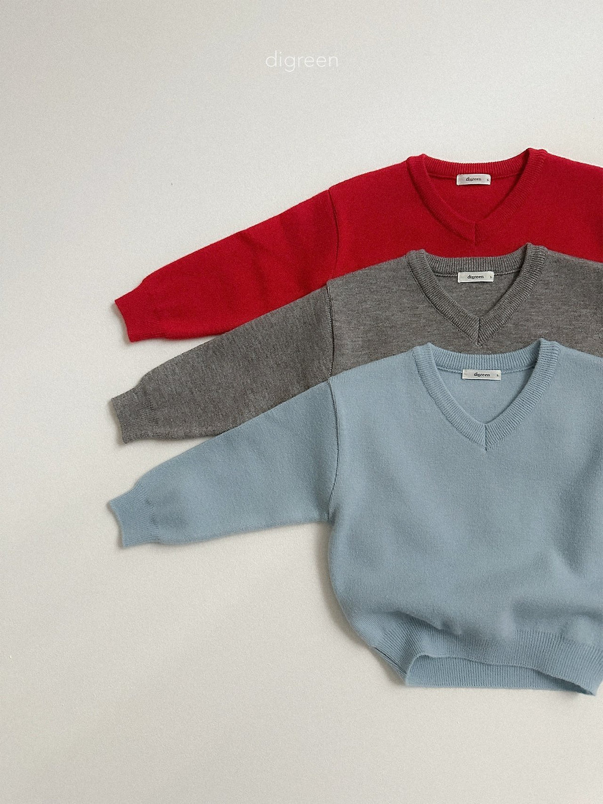 《予約》Cozy V-Neck Knit / digreen