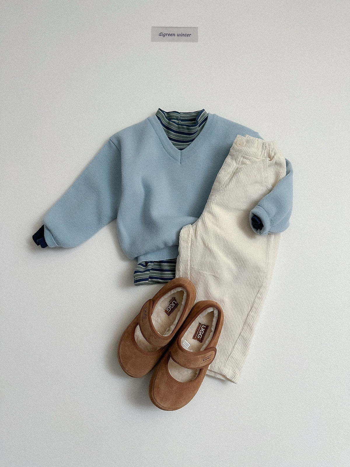 《予約》Cozy V-Neck Knit / digreen