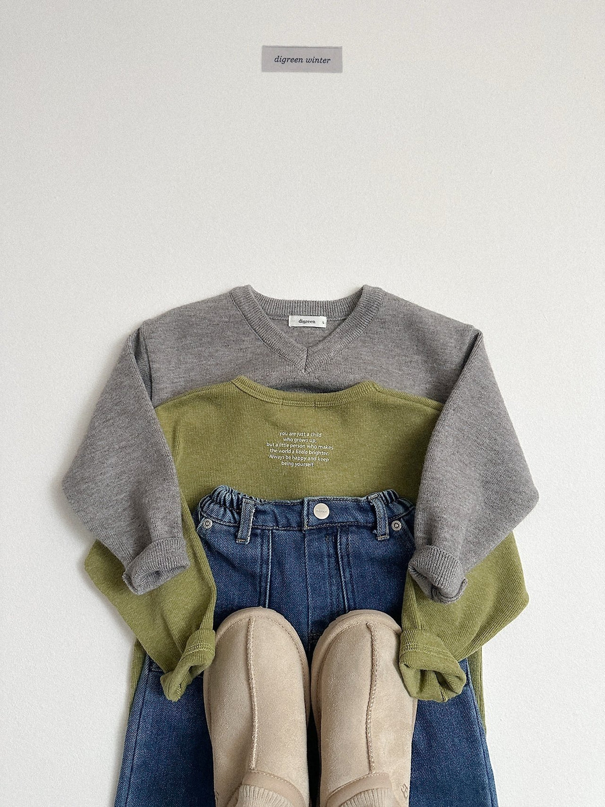 《予約》Cozy V-Neck Knit / digreen