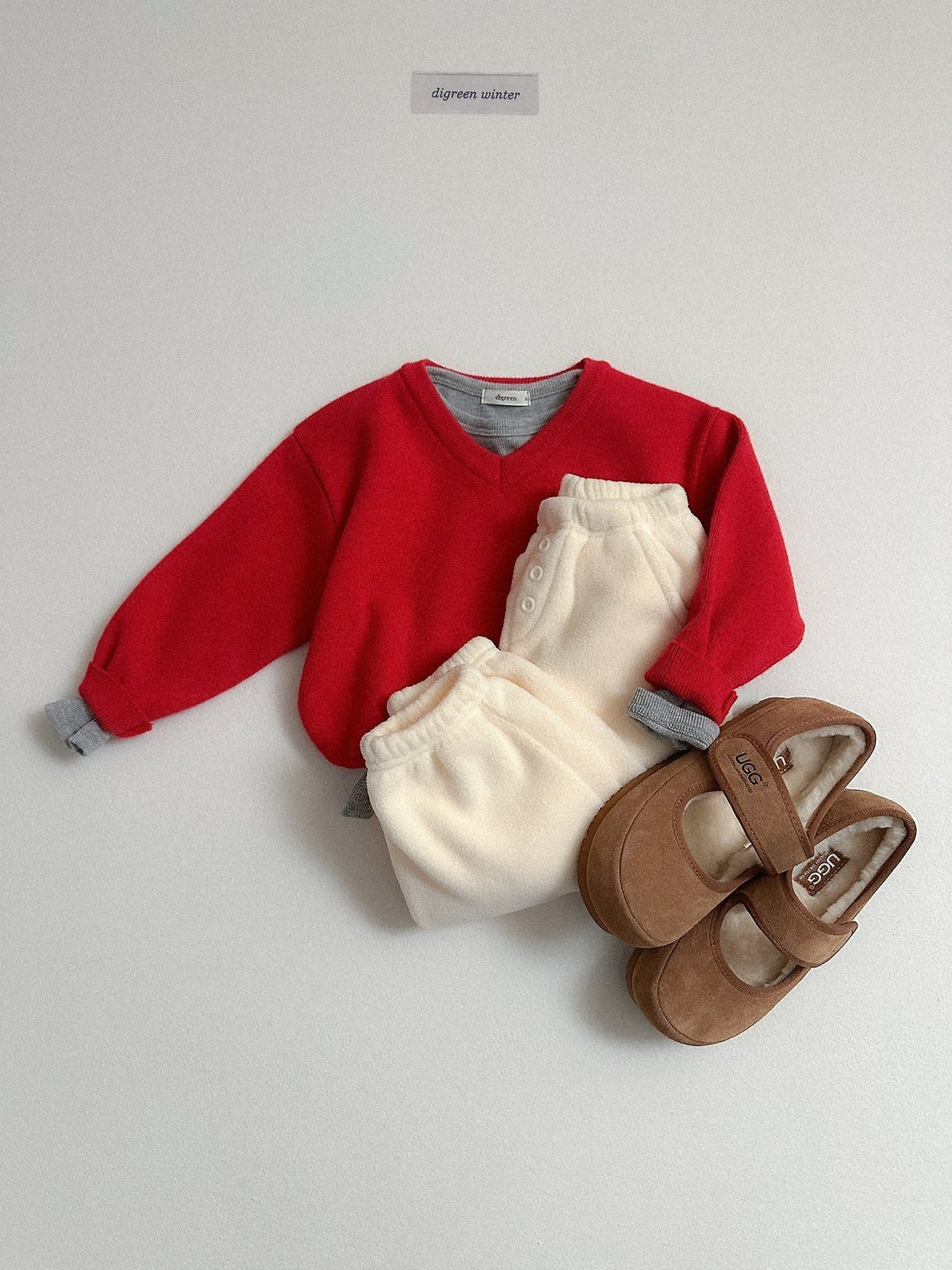 《予約》Cozy V-Neck Knit / digreen