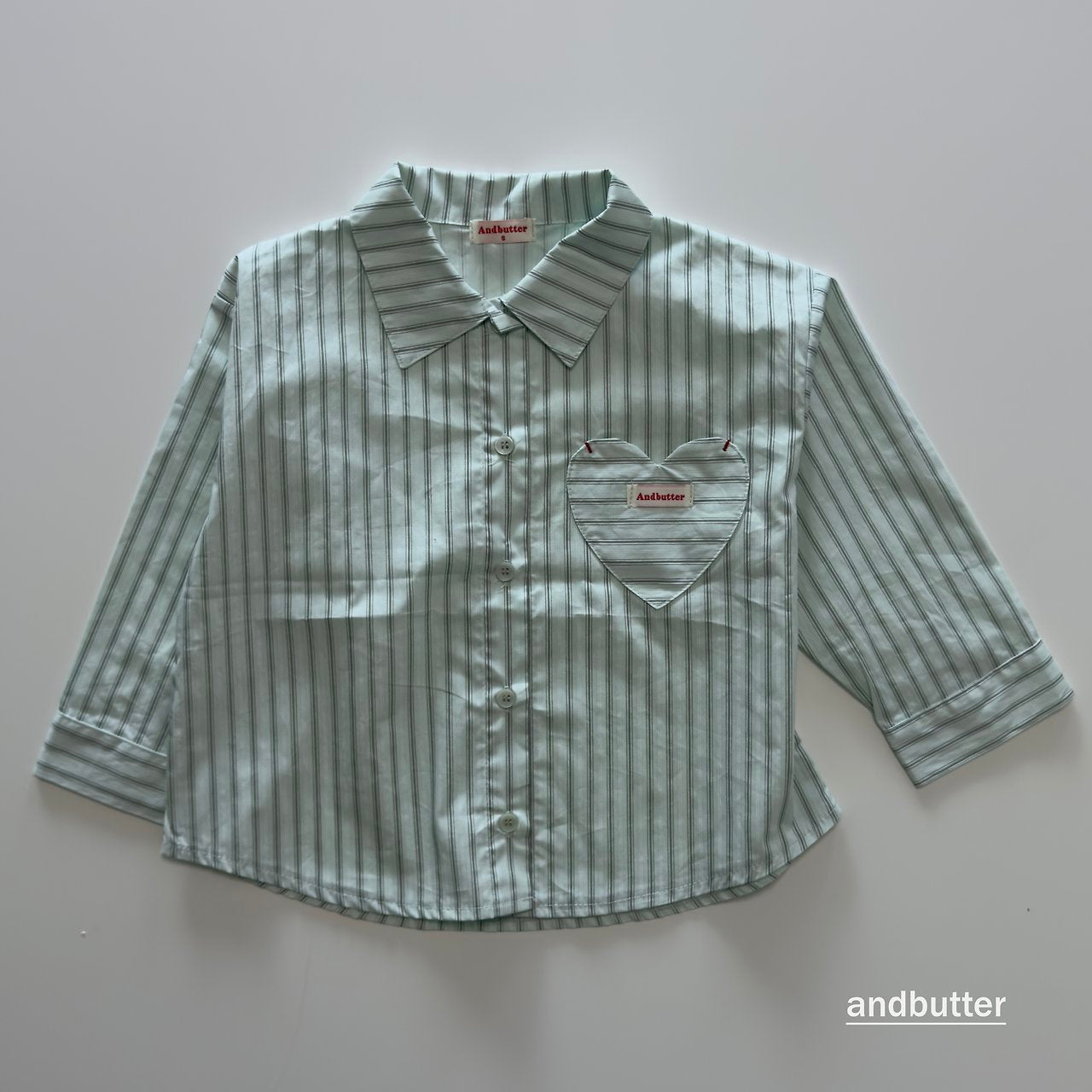 《予約》Macaron Heart Shirt / ANDBUTTER