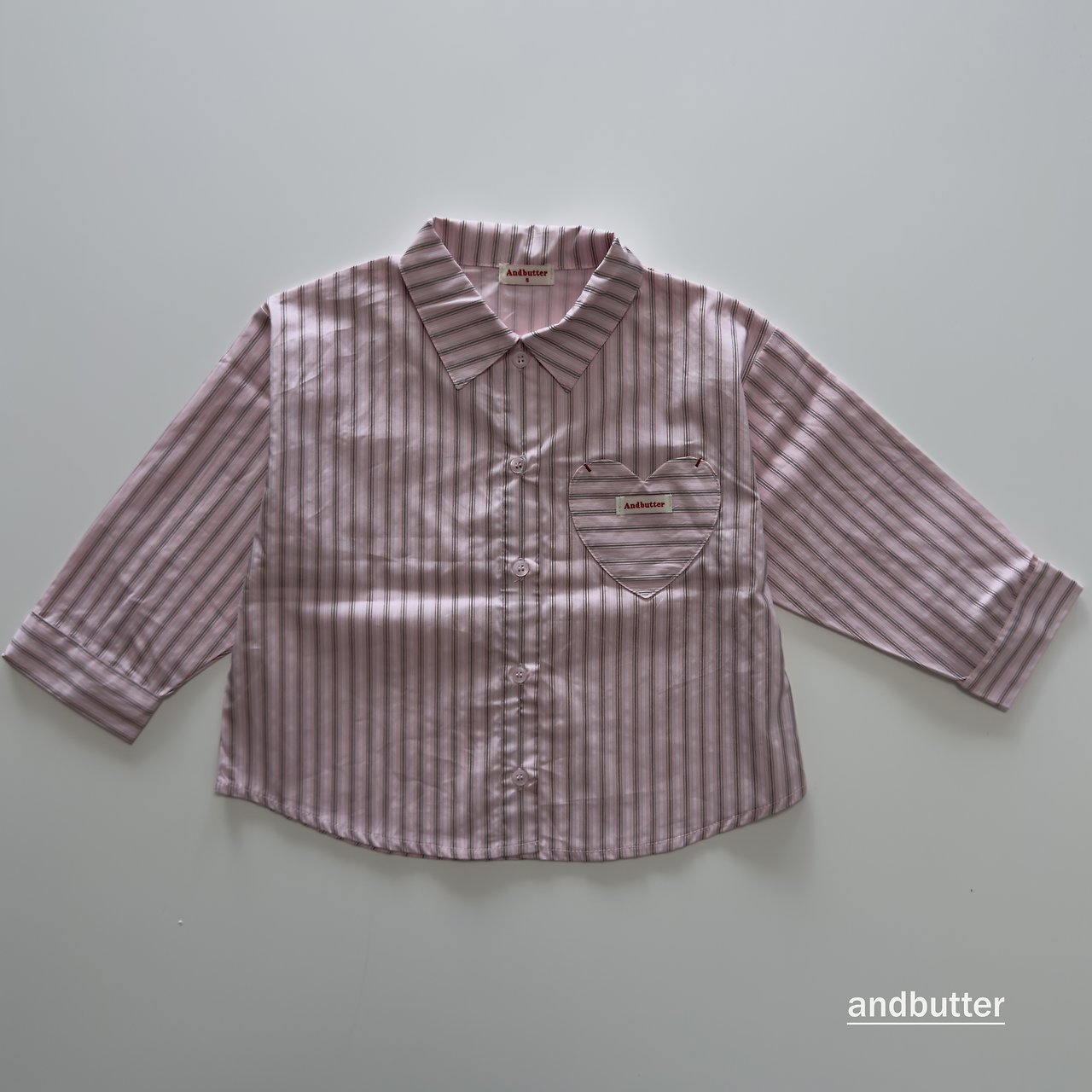 《予約》Macaron Heart Shirt / ANDBUTTER