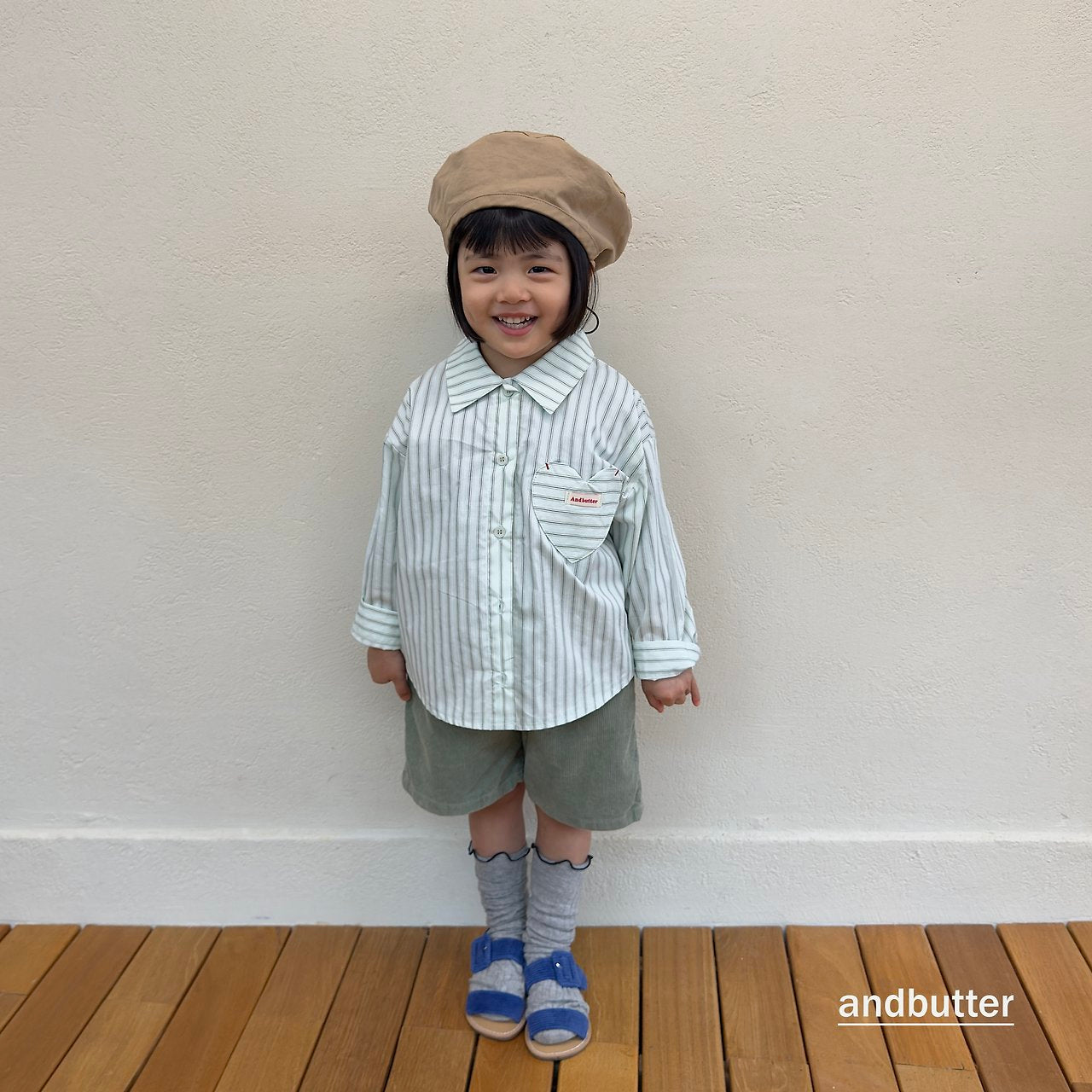 《予約》Macaron Heart Shirt / ANDBUTTER