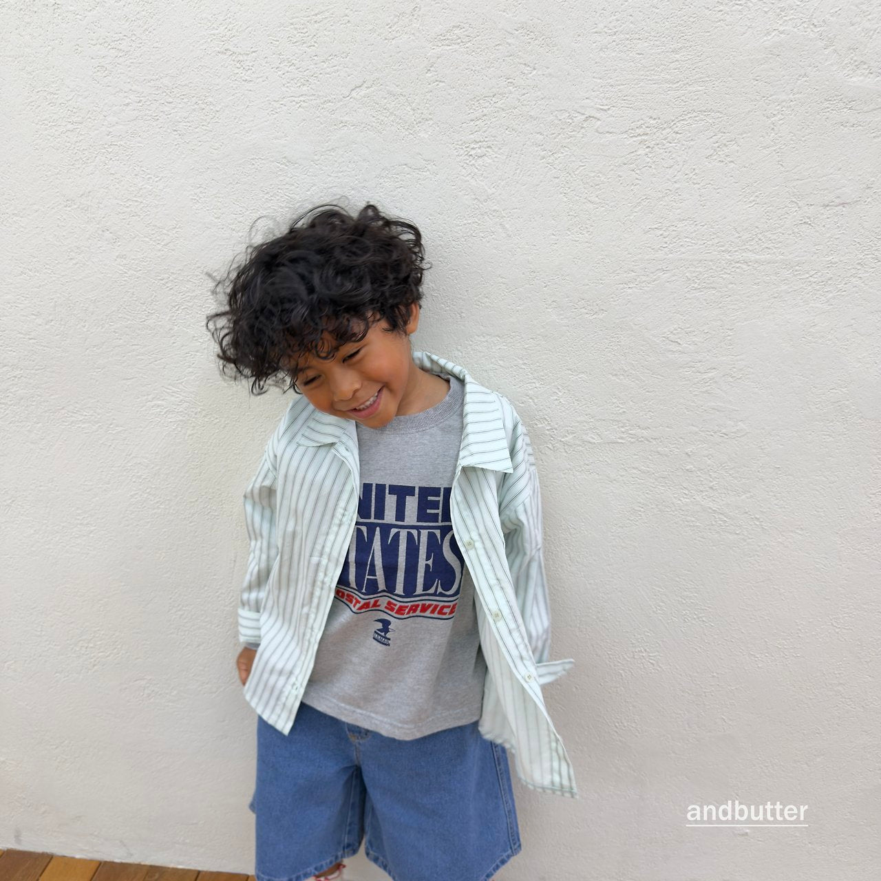 《予約》Macaron Heart Shirt / ANDBUTTER