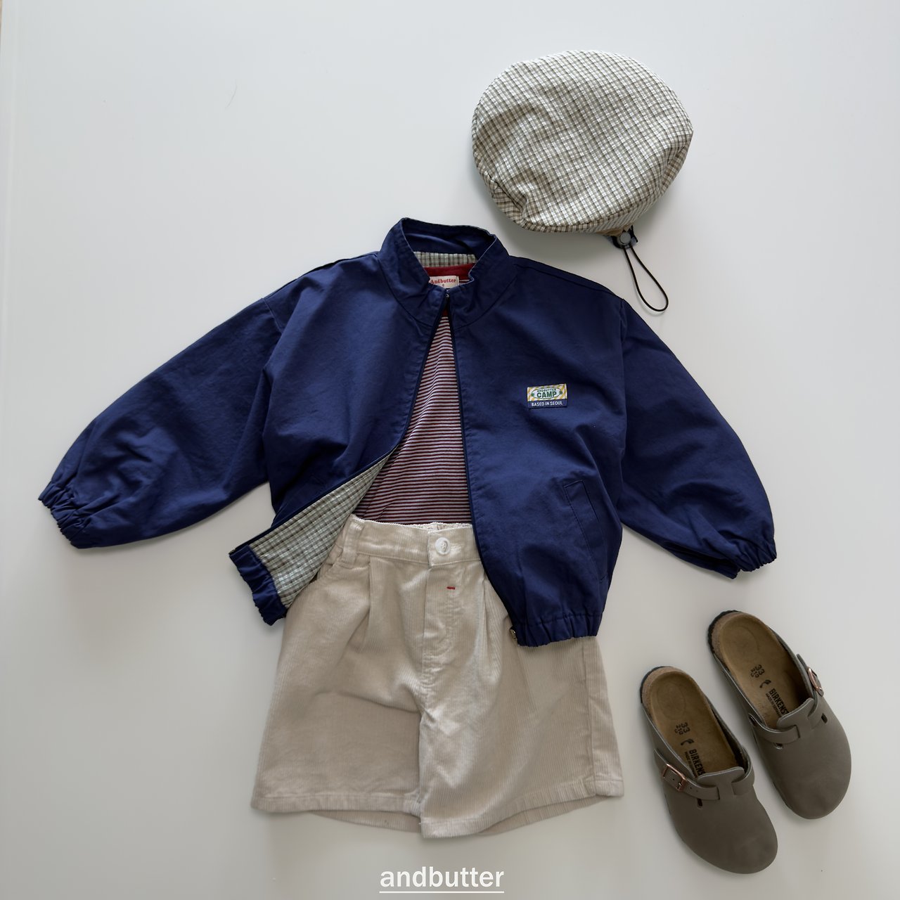 《予約》Heart Pocket Corduroy Shorts / ANDBUTTER