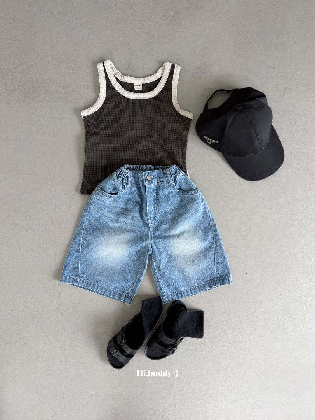 《予約》Waffle Sleeveless / Hi,buddy