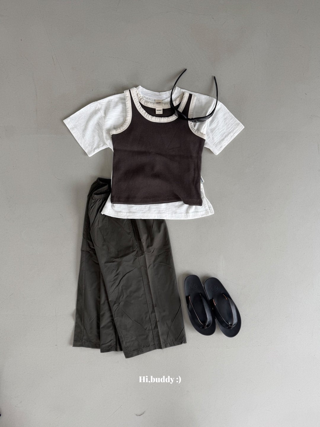《予約》Waffle Sleeveless / Hi,buddy