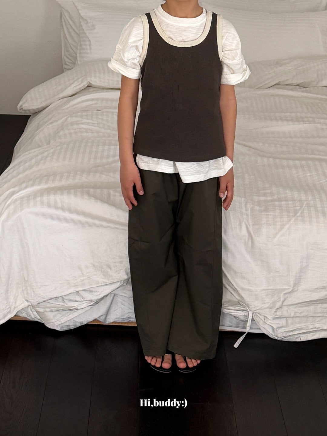 《予約》Waffle Sleeveless / Hi,buddy
