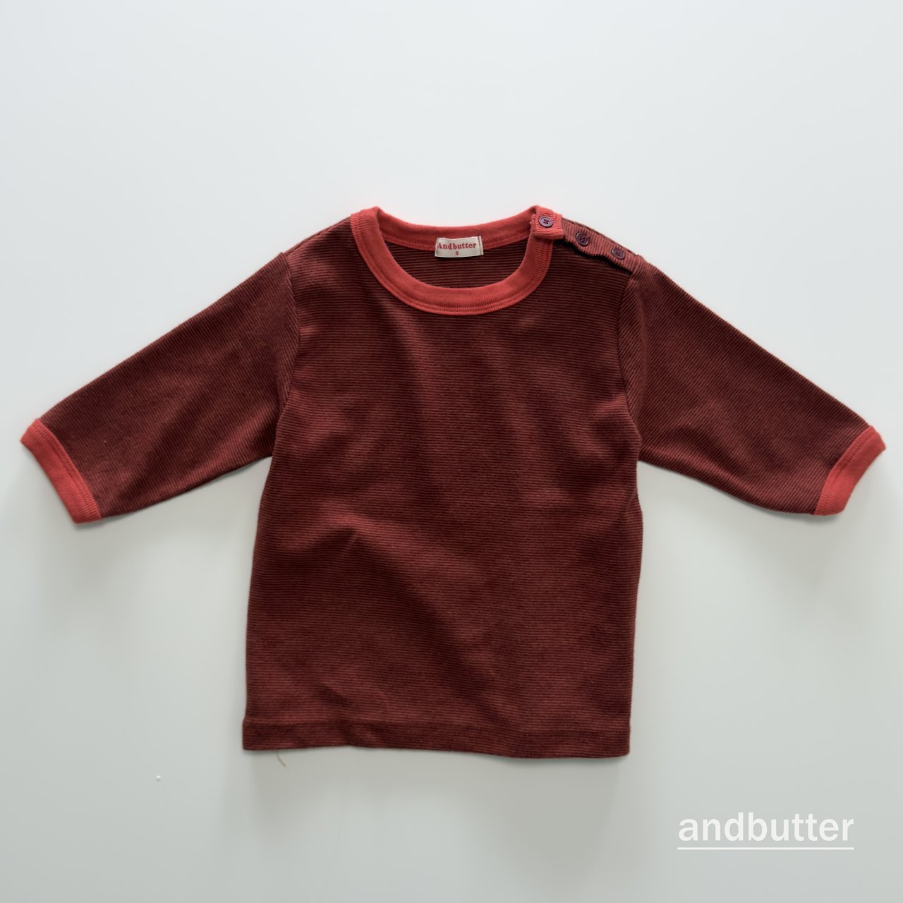 《予約》Snap 3/4  T-Shirt / ANDBUTTER