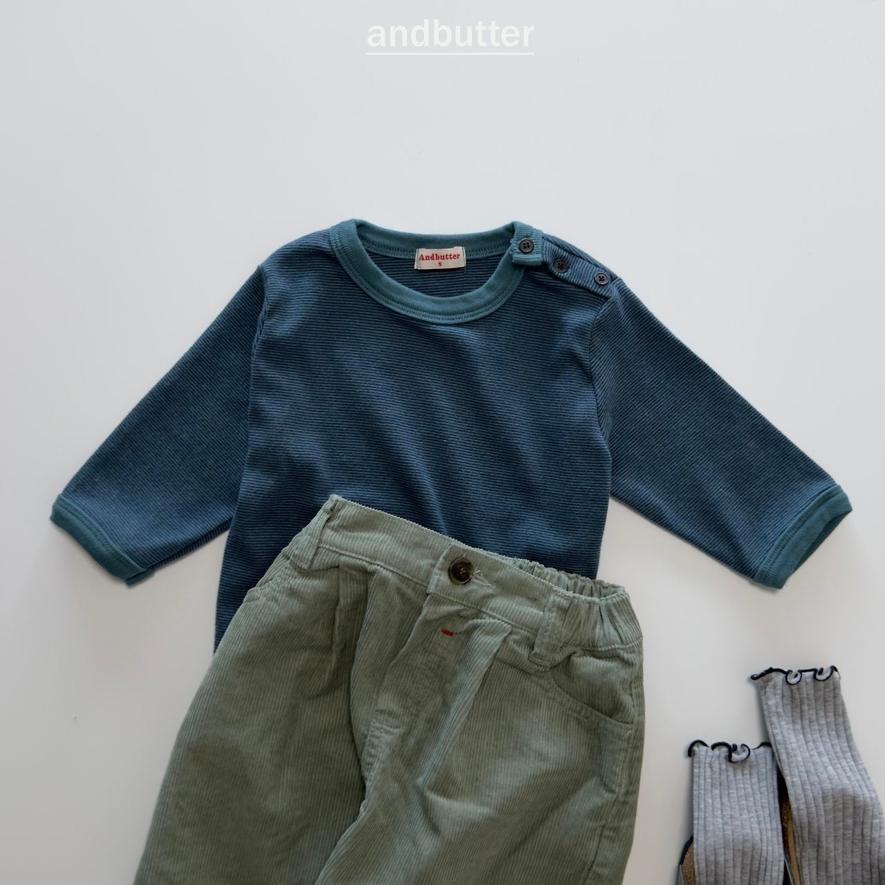 《予約》Snap 3/4  T-Shirt / ANDBUTTER