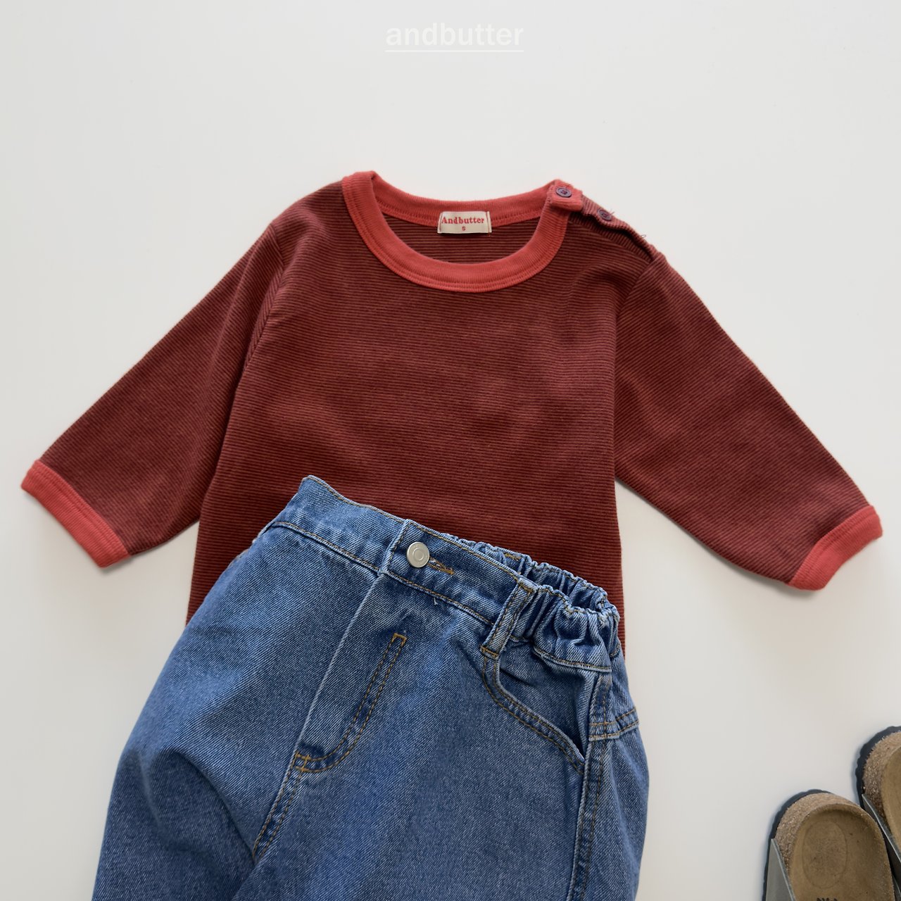 《予約》Snap 3/4  T-Shirt / ANDBUTTER