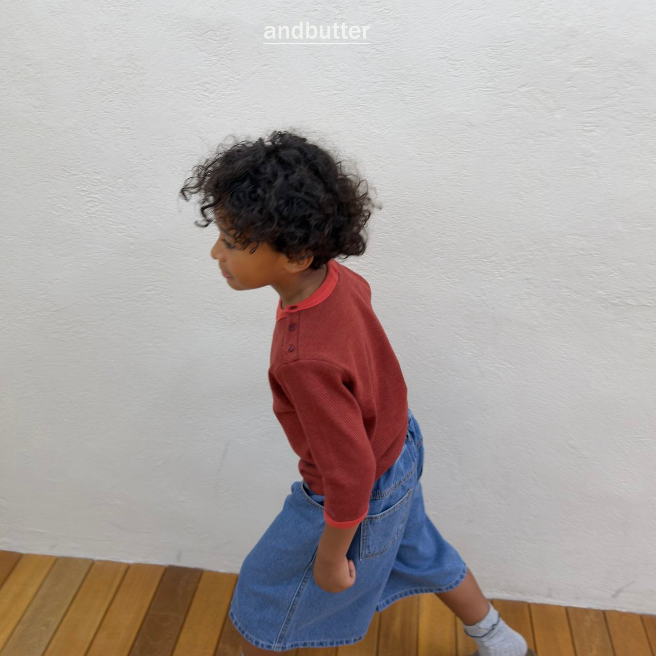 《予約》Snap 3/4  T-Shirt / ANDBUTTER