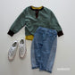 《予約》Stripe Henley T-Shirt / ANDBUTTER