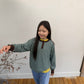 《予約》Stripe Henley T-Shirt / ANDBUTTER