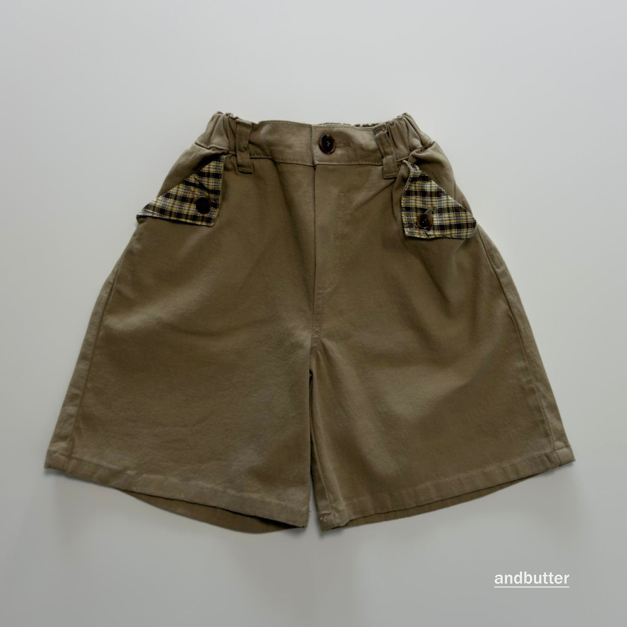 《予約》Hidden Check Bermuda Pants / ANDBUTTER