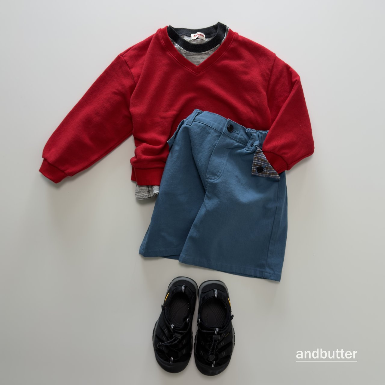《予約》Hidden Check Bermuda Pants / ANDBUTTER