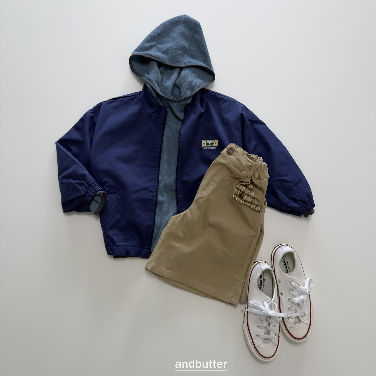 《予約》Hidden Check Bermuda Pants / ANDBUTTER