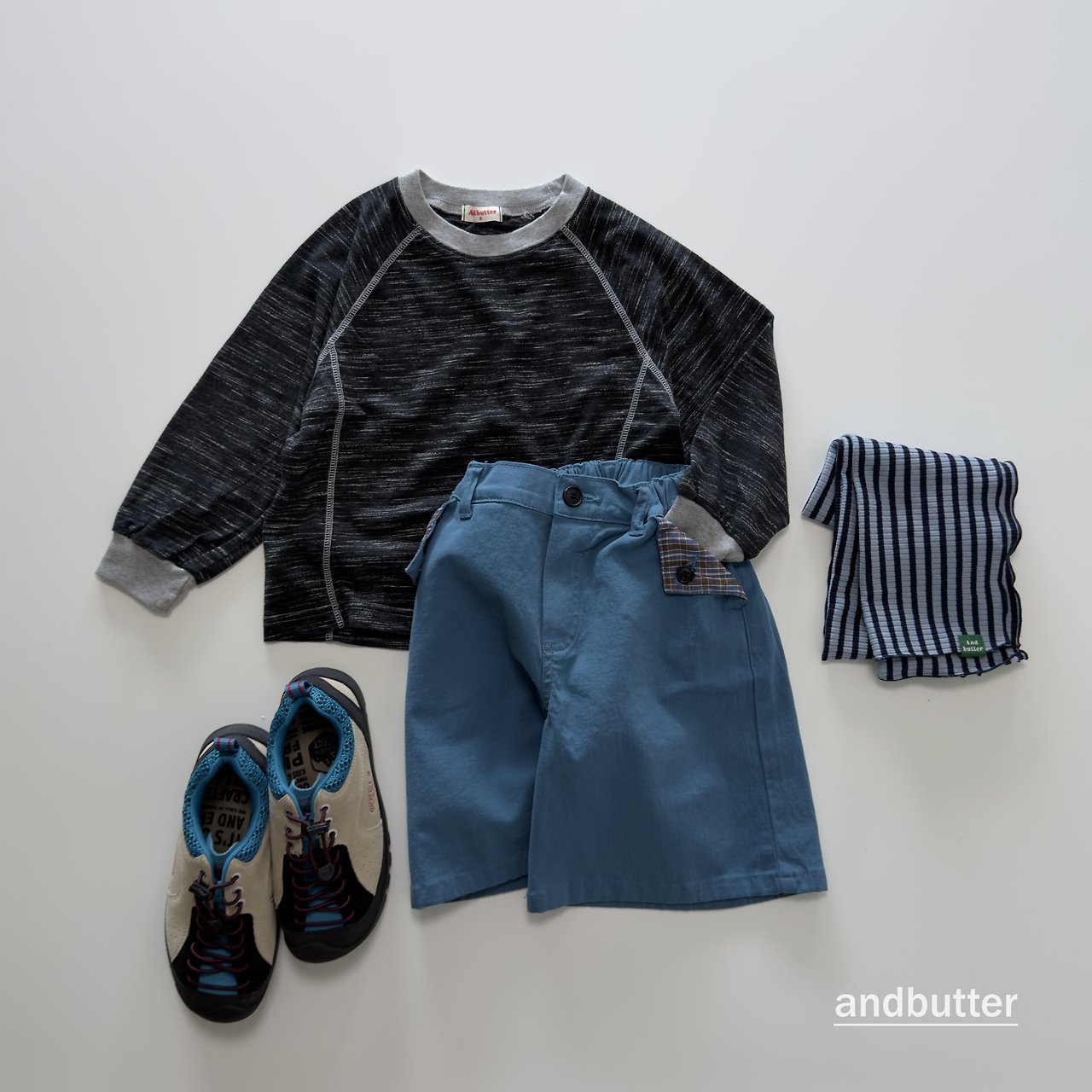 《予約》Hidden Check Bermuda Pants / ANDBUTTER
