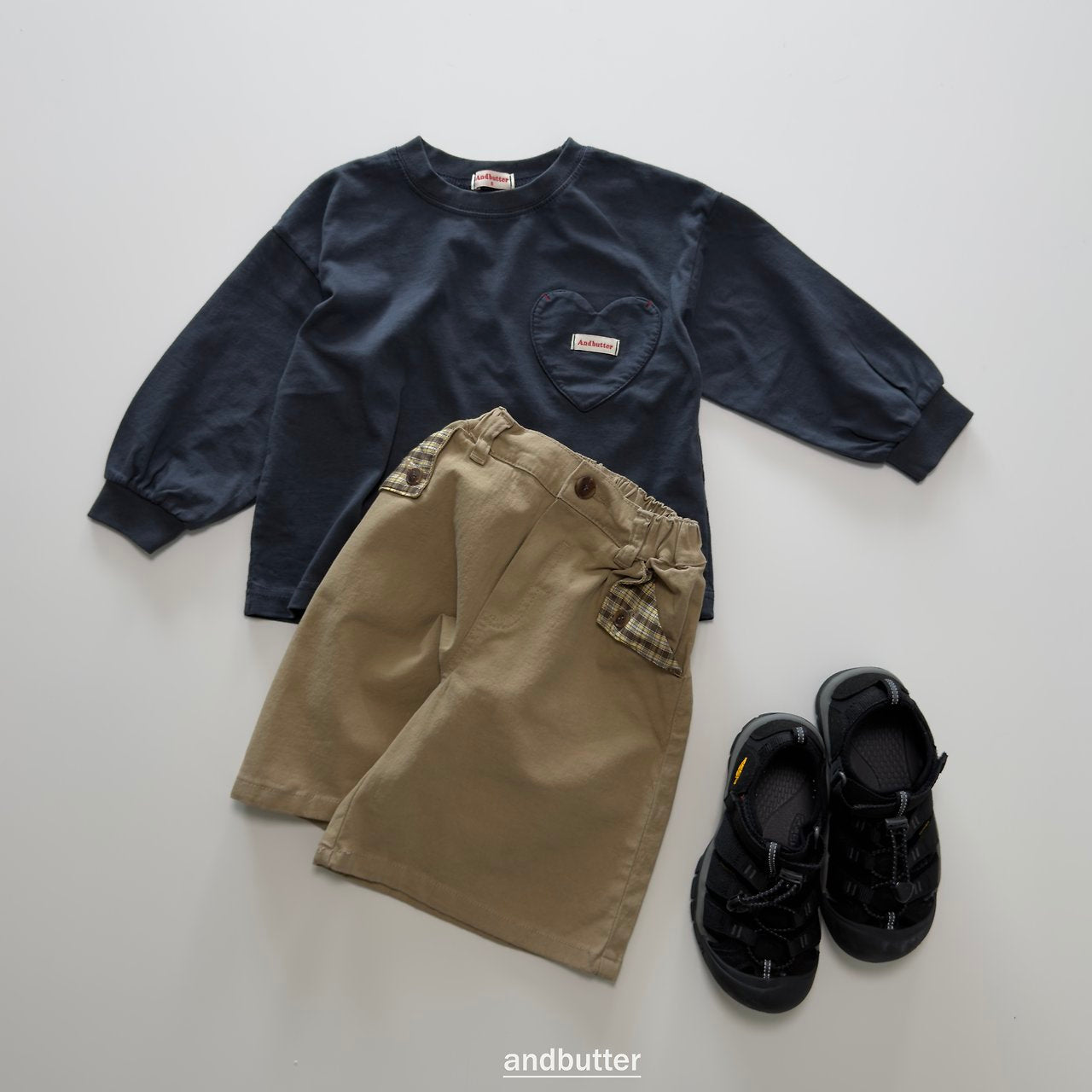 《予約》Hidden Check Bermuda Pants / ANDBUTTER