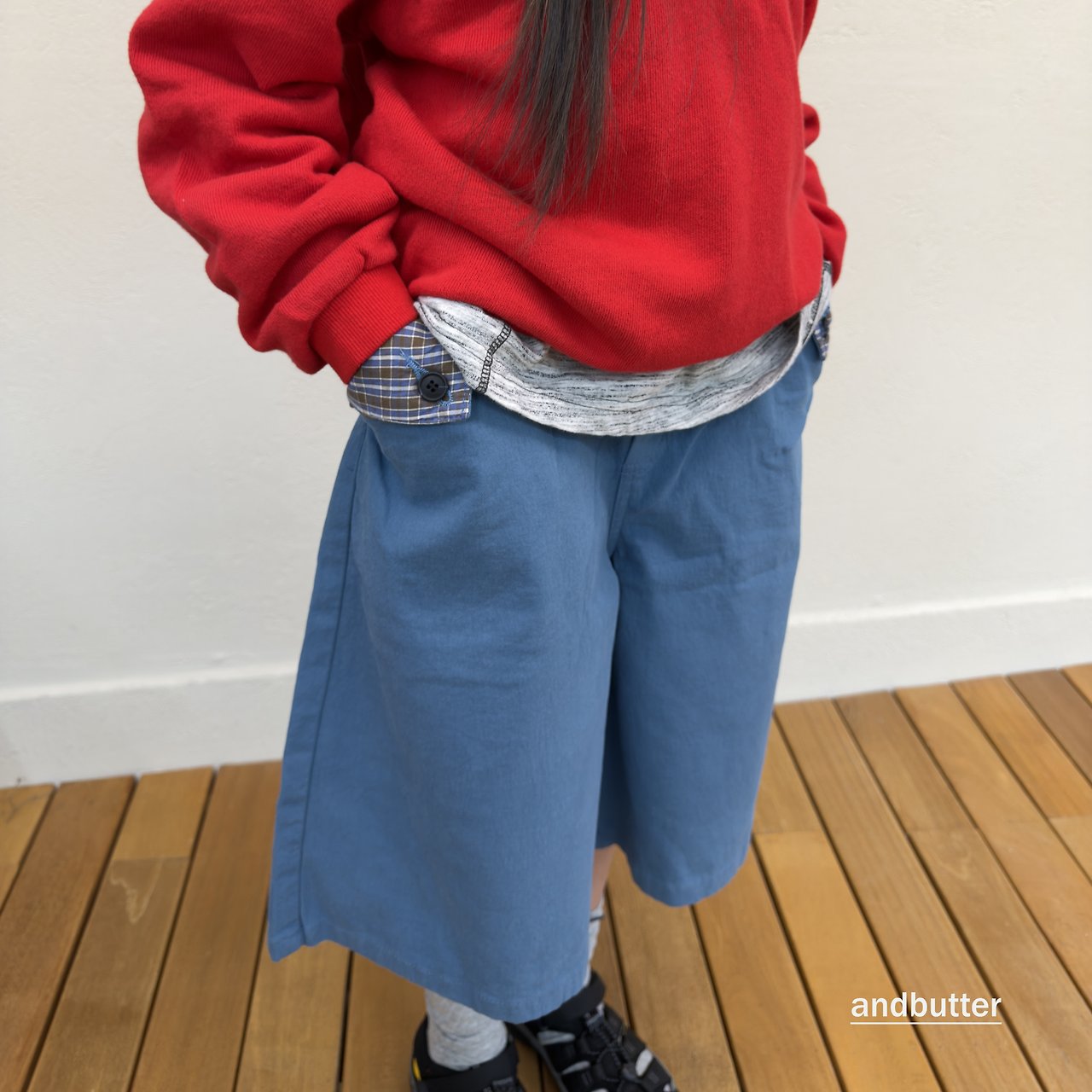 《予約》Hidden Check Bermuda Pants / ANDBUTTER