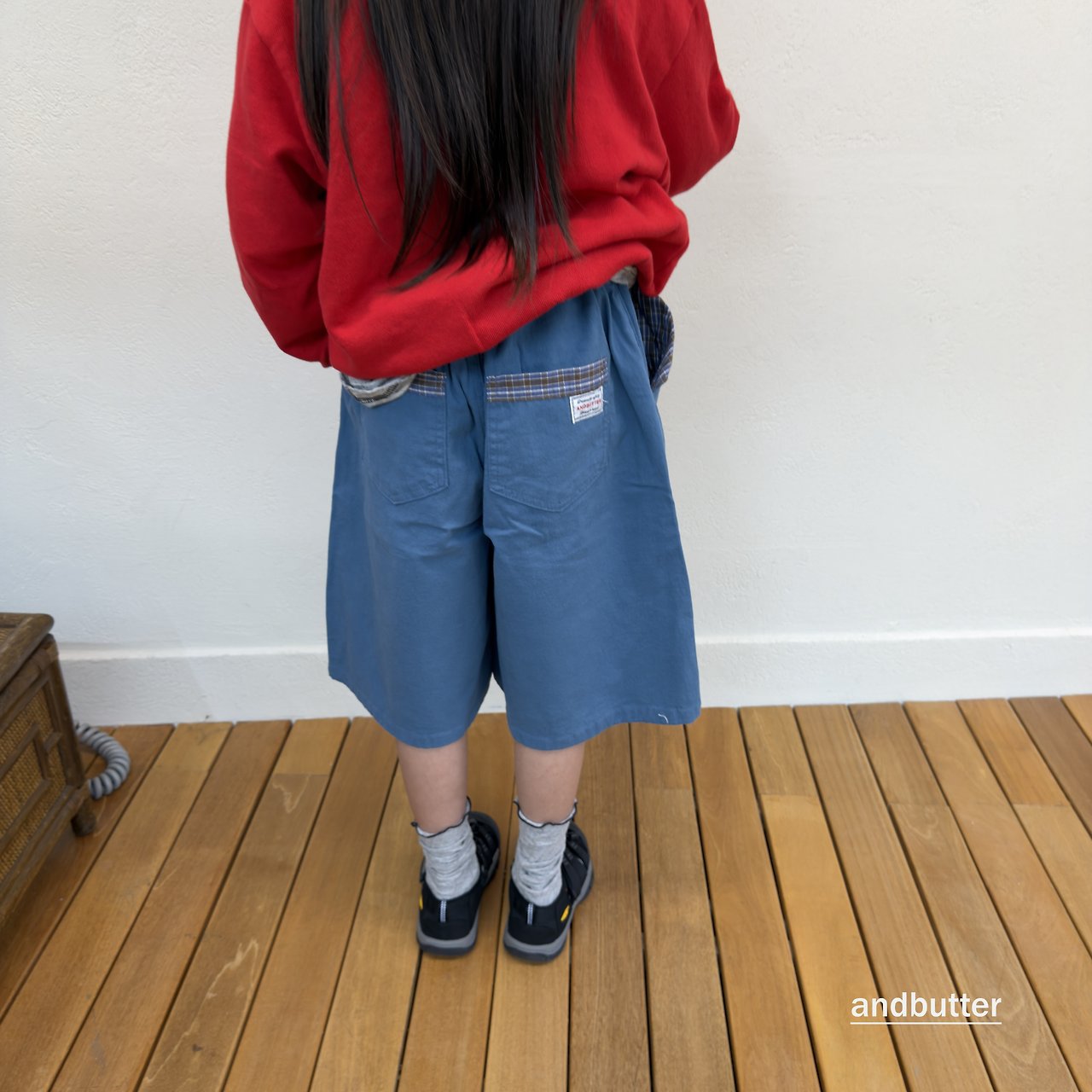 《予約》Hidden Check Bermuda Pants / ANDBUTTER