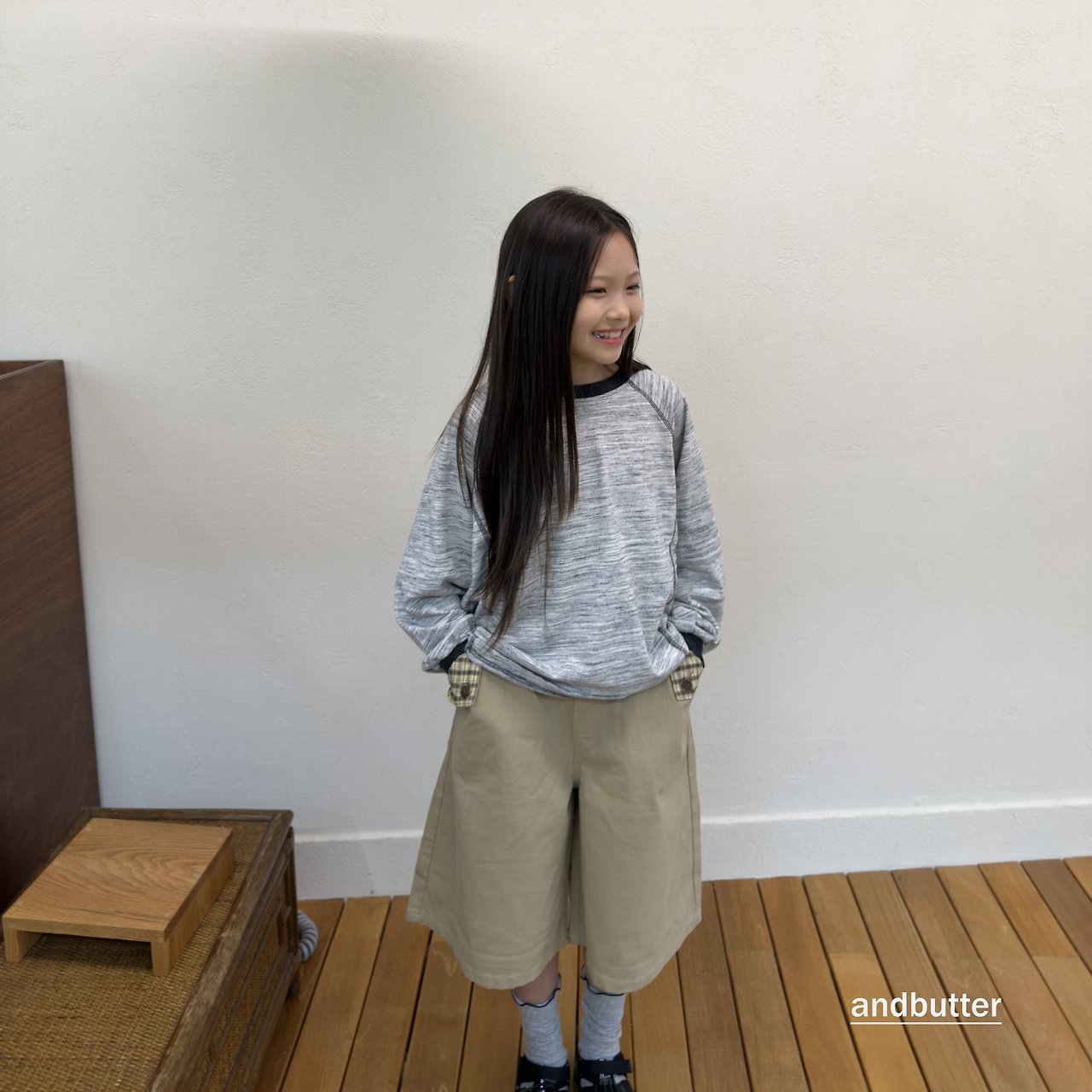 《予約》Hidden Check Bermuda Pants / ANDBUTTER