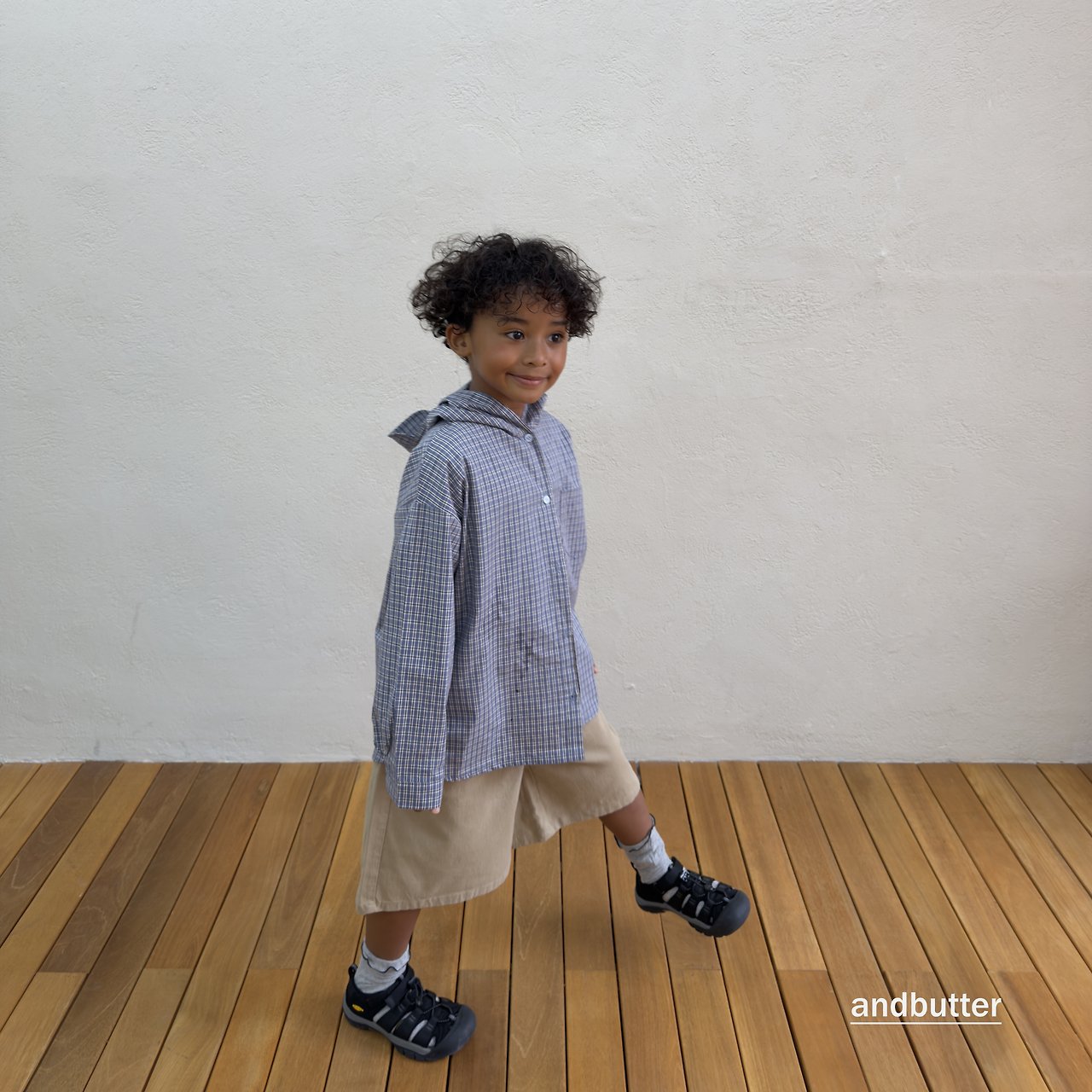 《予約》Hidden Check Bermuda Pants / ANDBUTTER