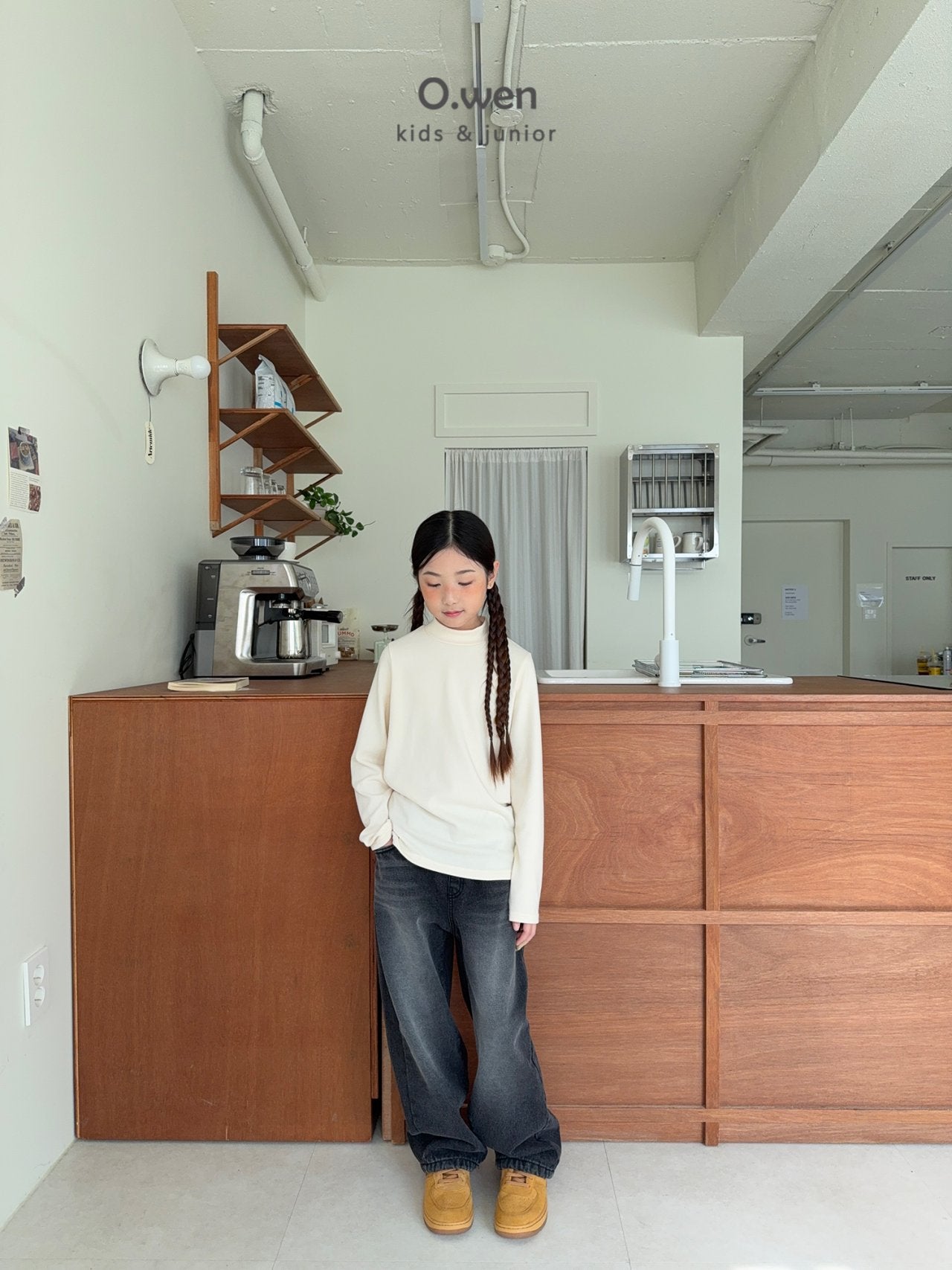 《予約》Brush Halfneck Polar Tee / O.wen