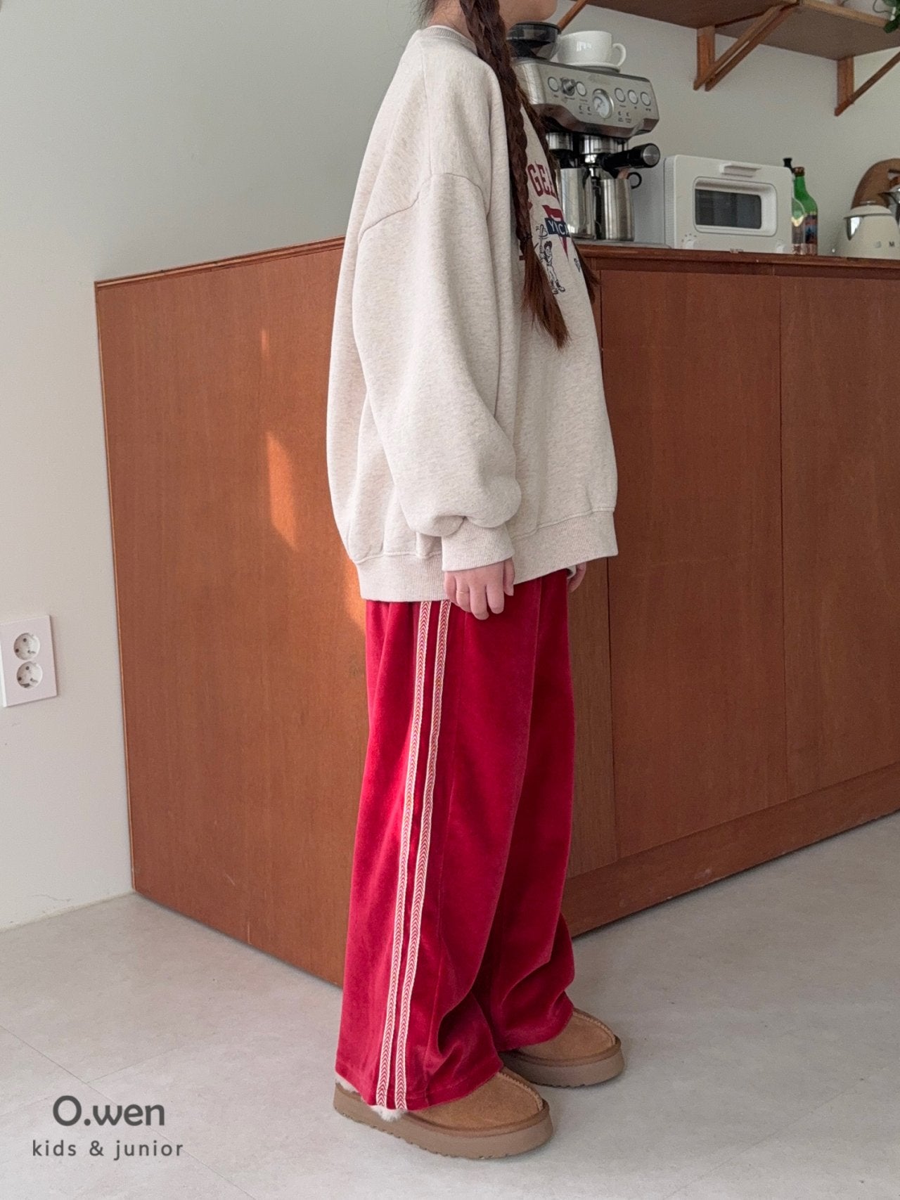 《予約》Velour Tape Pants / O.wen