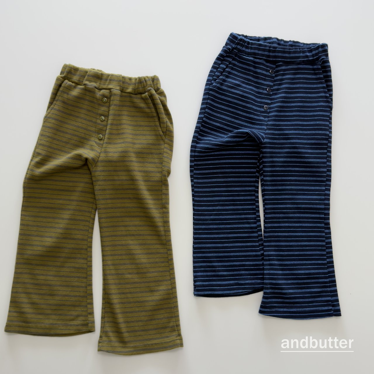 《予約》Button Flare Pants / ANDBUTTER