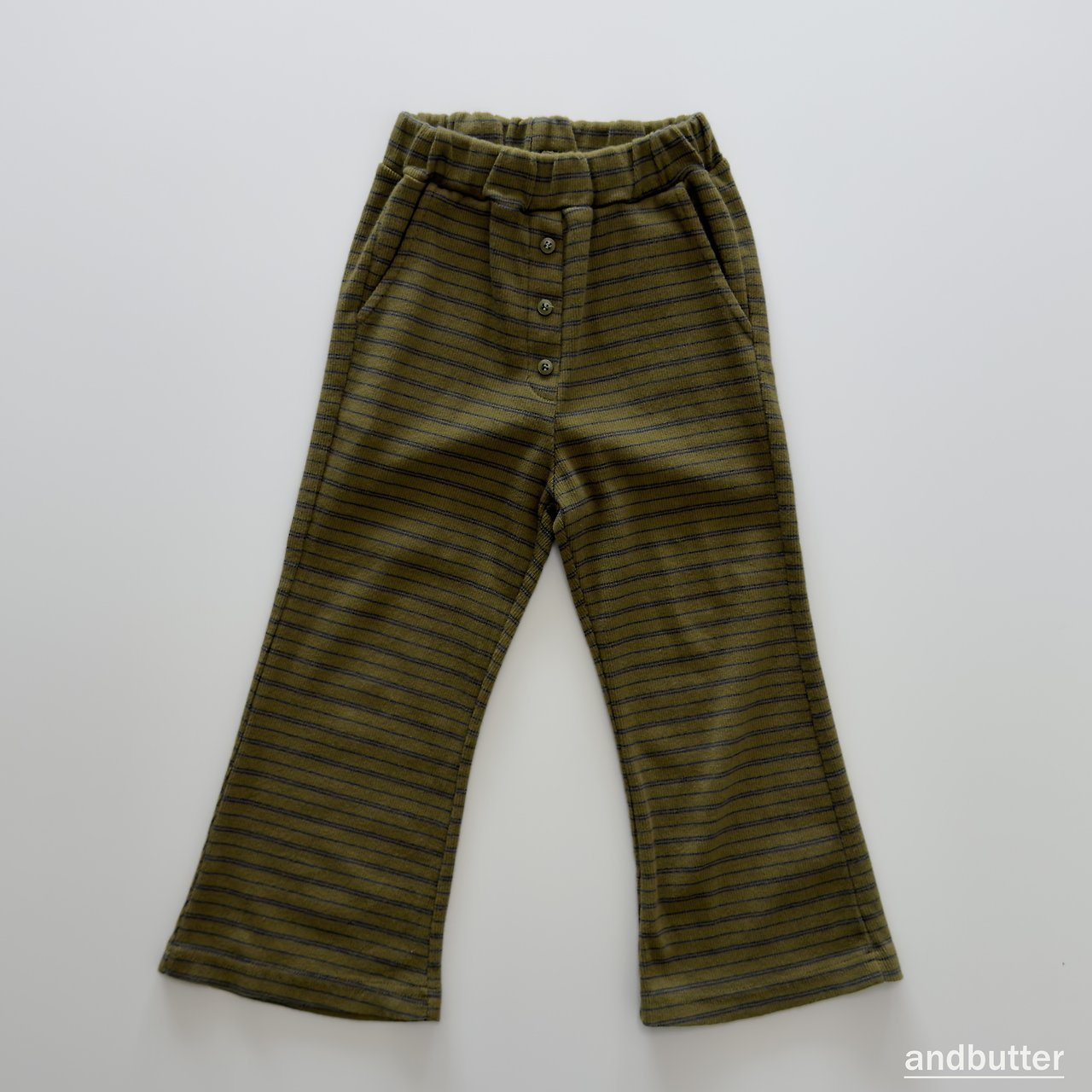 《予約》Button Flare Pants / ANDBUTTER