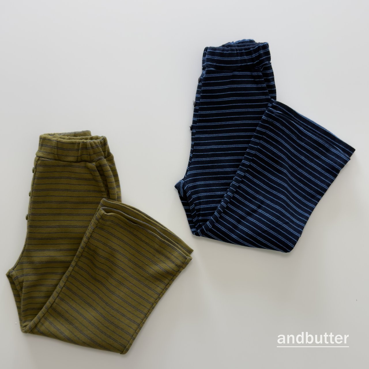 《予約》Button Flare Pants / ANDBUTTER