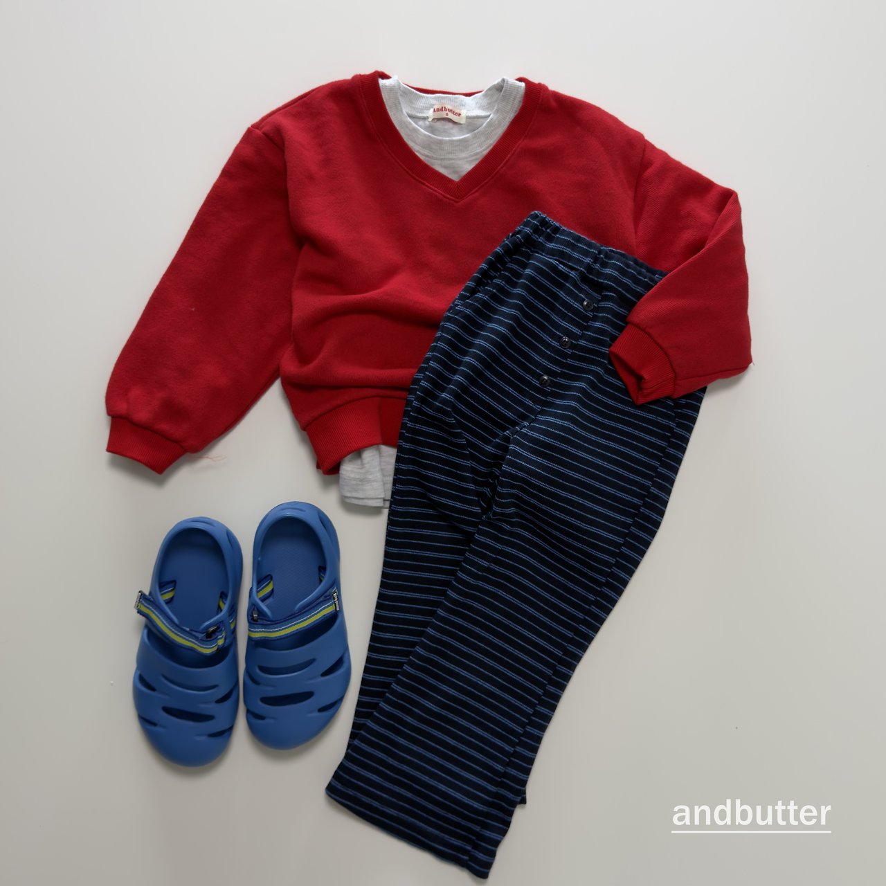 《予約》Button Flare Pants / ANDBUTTER