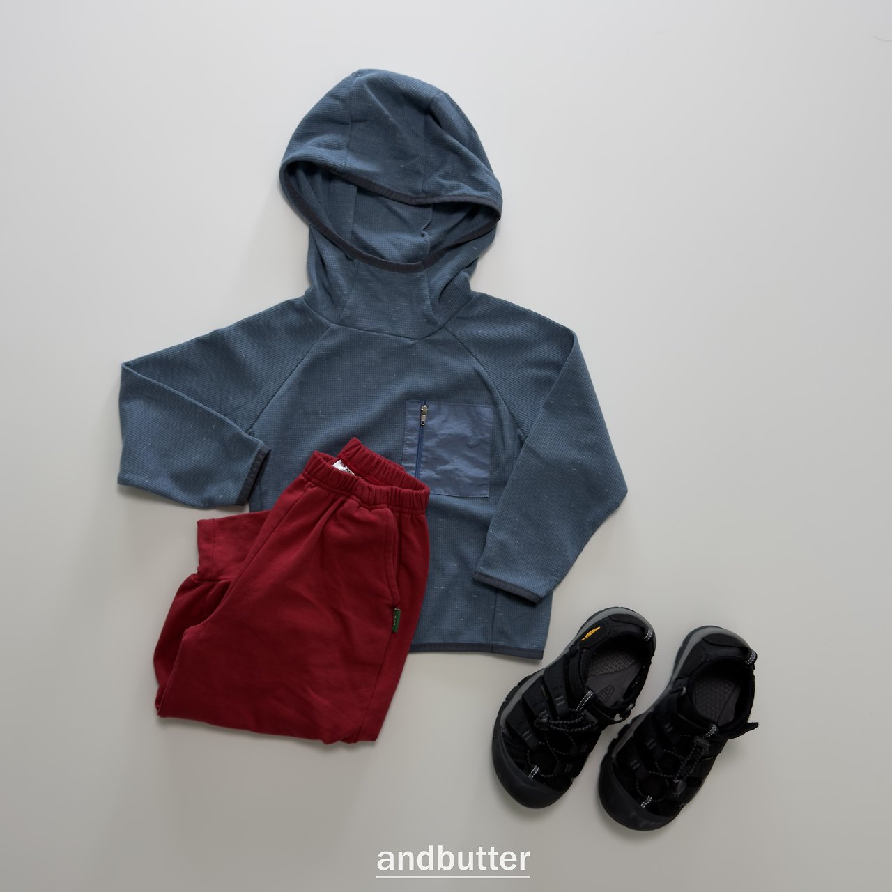 《予約》American Waffle Hoodie / ANDBUTTER