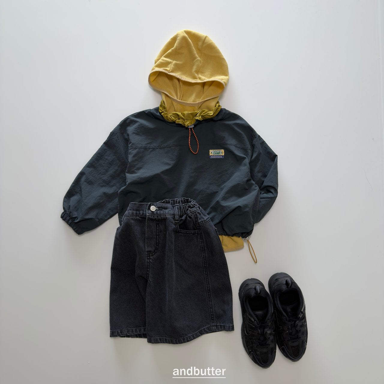 《予約》American Waffle Hoodie / ANDBUTTER