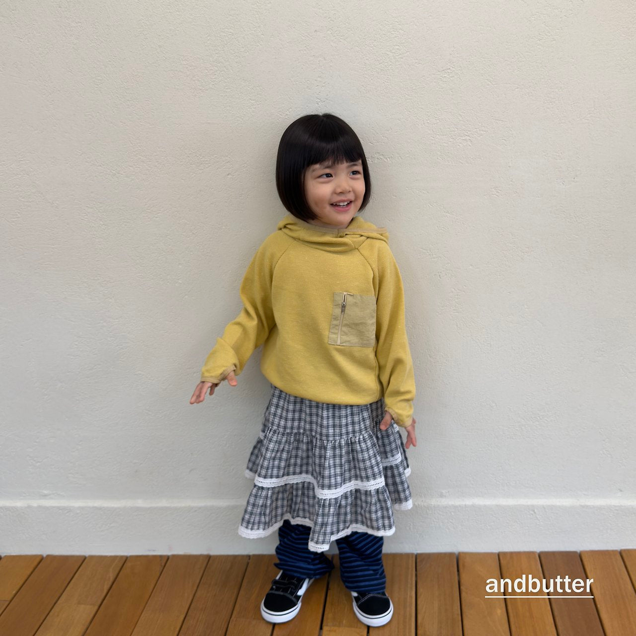 《予約》American Waffle Hoodie / ANDBUTTER