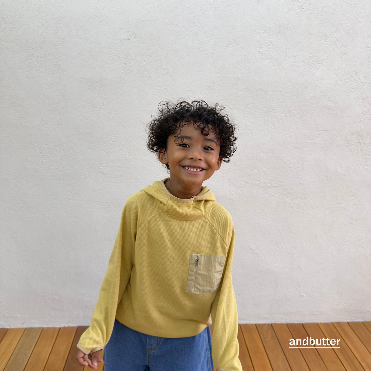 《予約》American Waffle Hoodie / ANDBUTTER