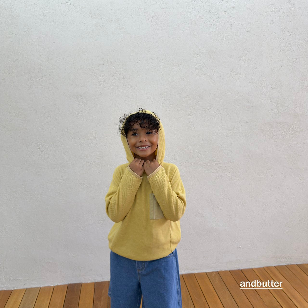 《予約》American Waffle Hoodie / ANDBUTTER