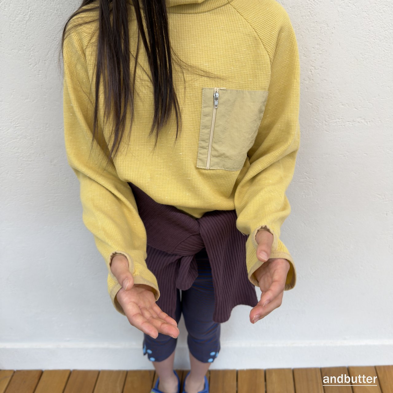 《予約》American Waffle Hoodie / ANDBUTTER