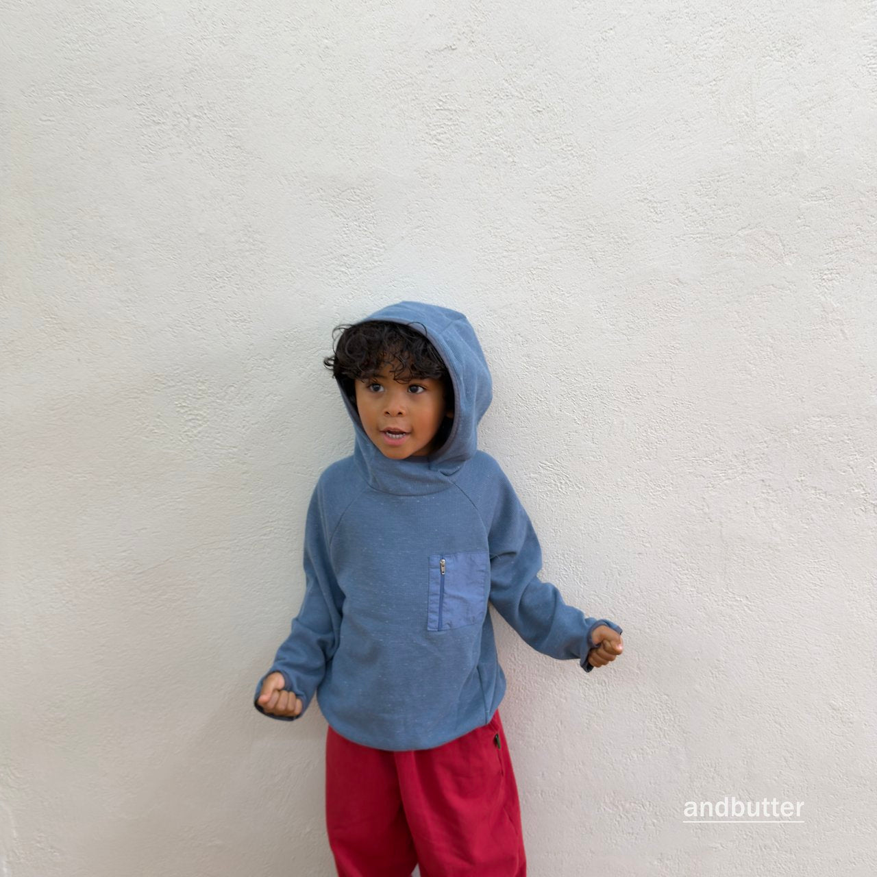 《予約》American Waffle Hoodie / ANDBUTTER
