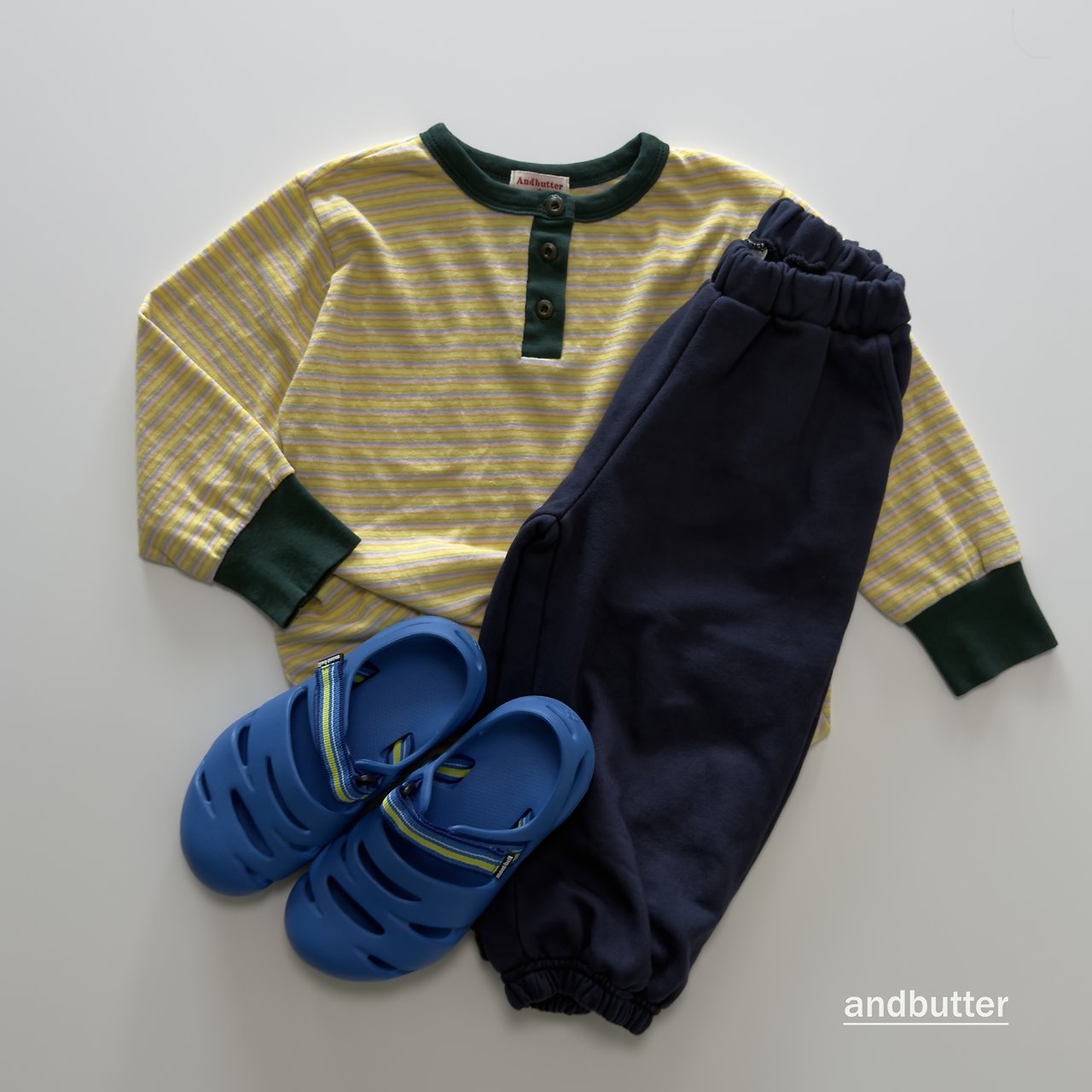 《予約》Mini Heart Jogger Pants / ANDBUTTER