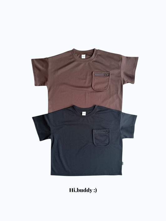 《予約》Pocket Zipper Tee / Hi,buddy