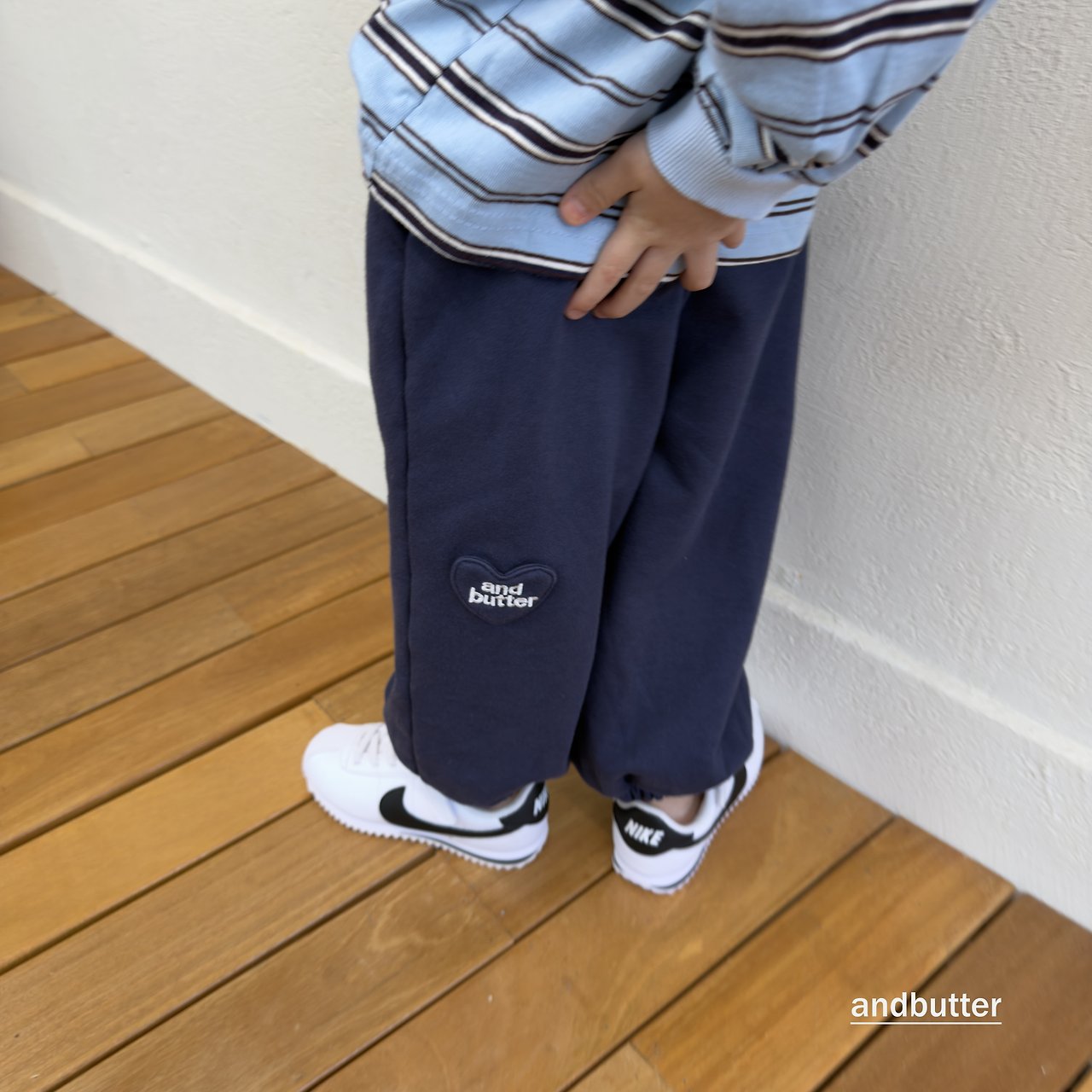《予約》Mini Heart Jogger Pants / ANDBUTTER