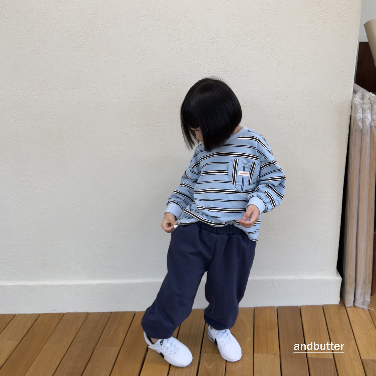 《予約》Mini Heart Jogger Pants / ANDBUTTER