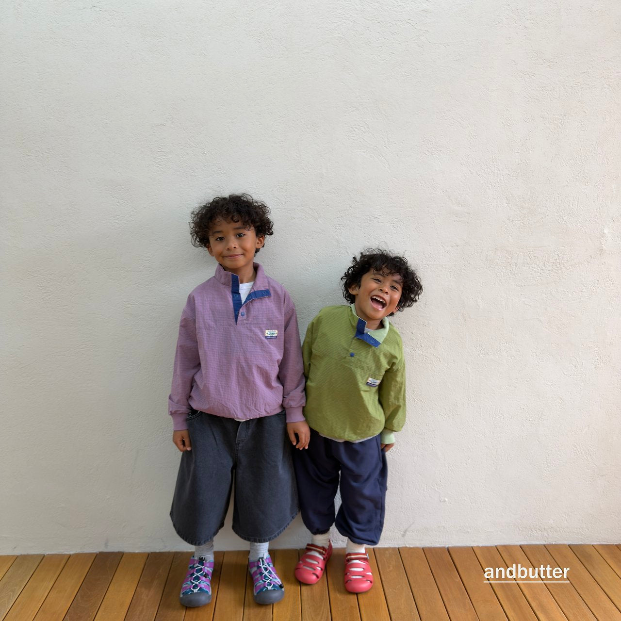 《予約》Mini Heart Jogger Pants / ANDBUTTER
